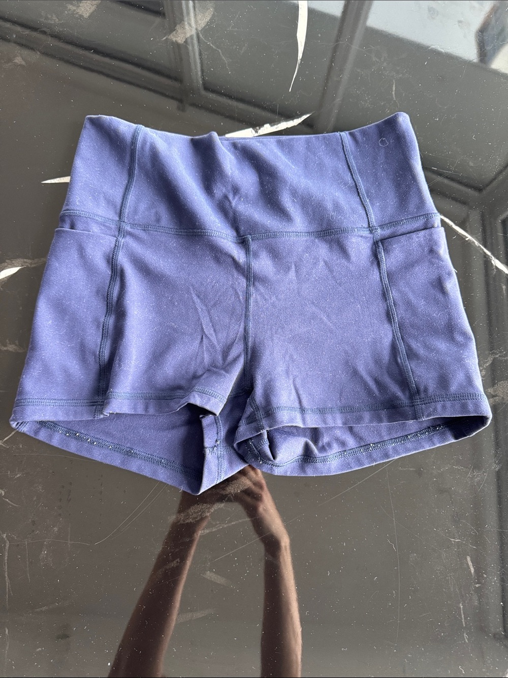 High-Waist Navy Fabletics Women’s Active Shorts